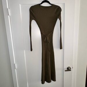 Quince Ribbed Sweater Dress